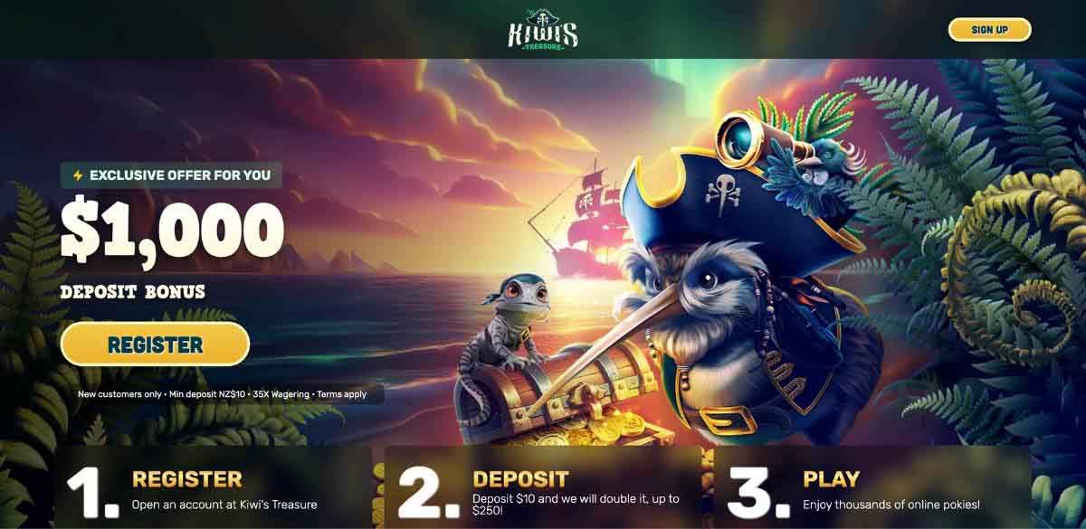 Kiwi's Treasure Casino screenshot
